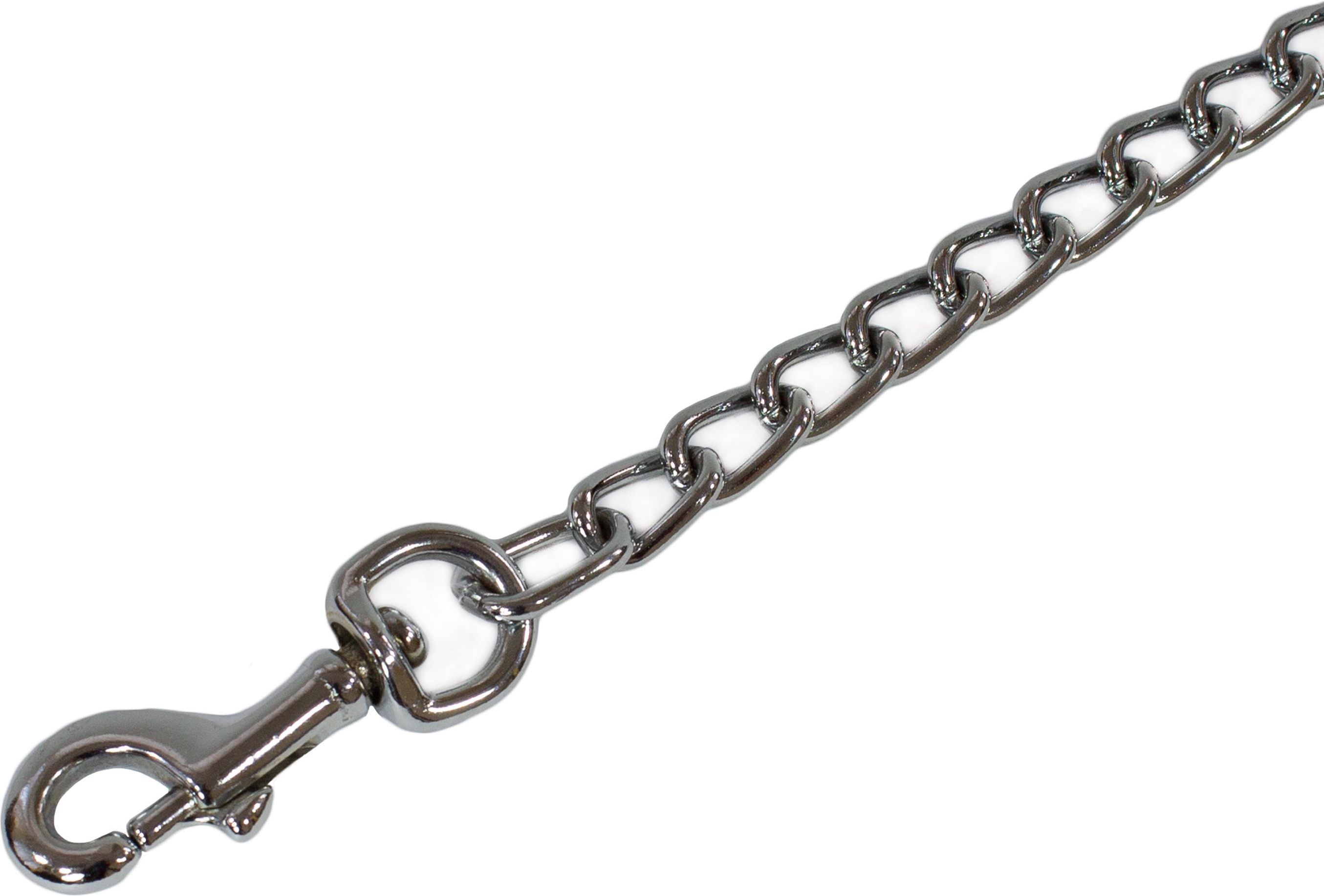 Повідець для собак Lucky Pet 4*110см металевий з гумовою ручкоюфото2