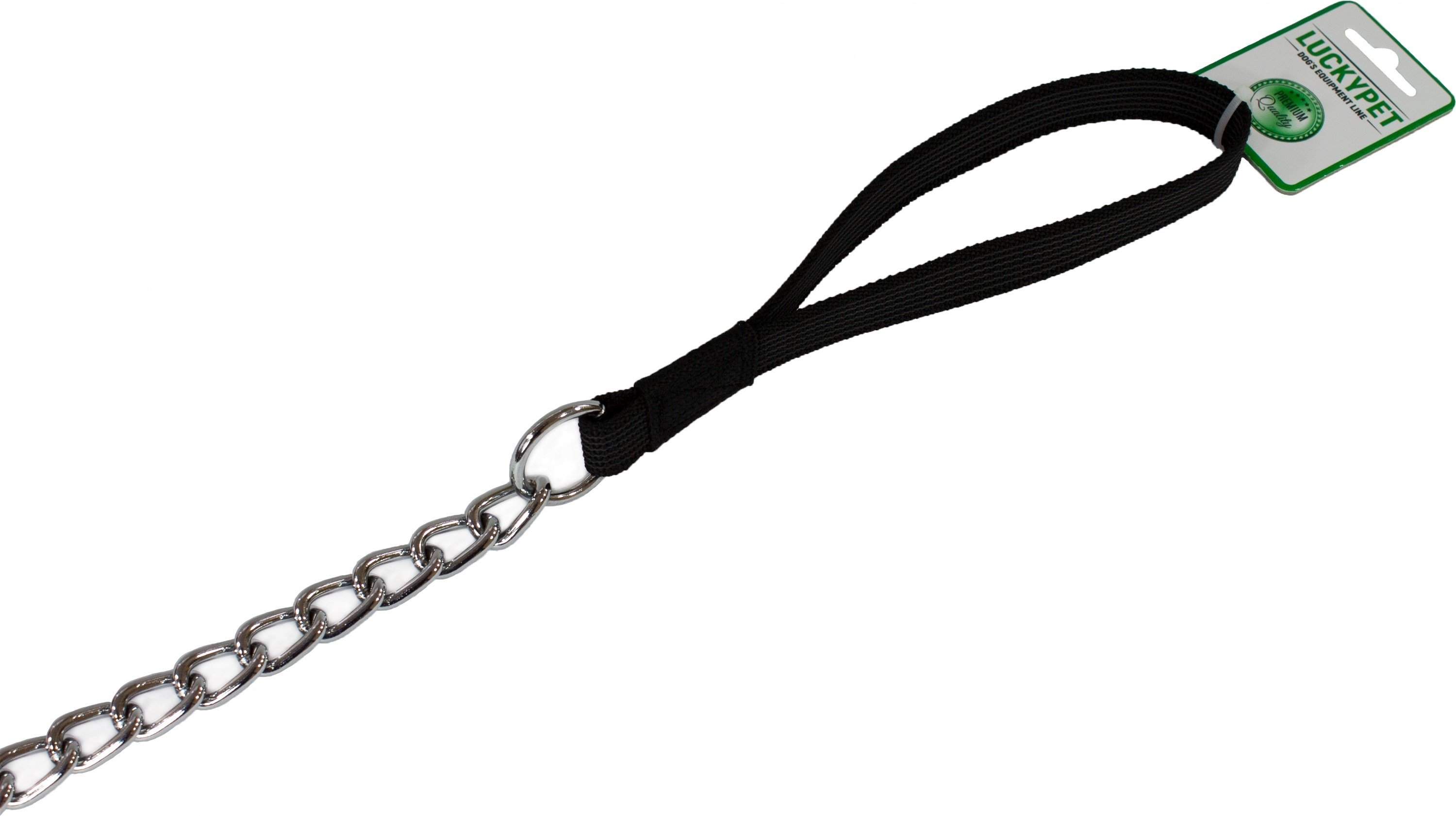 Повідець для собак Lucky Pet 4*110см металевий з гумовою ручкоюфото3