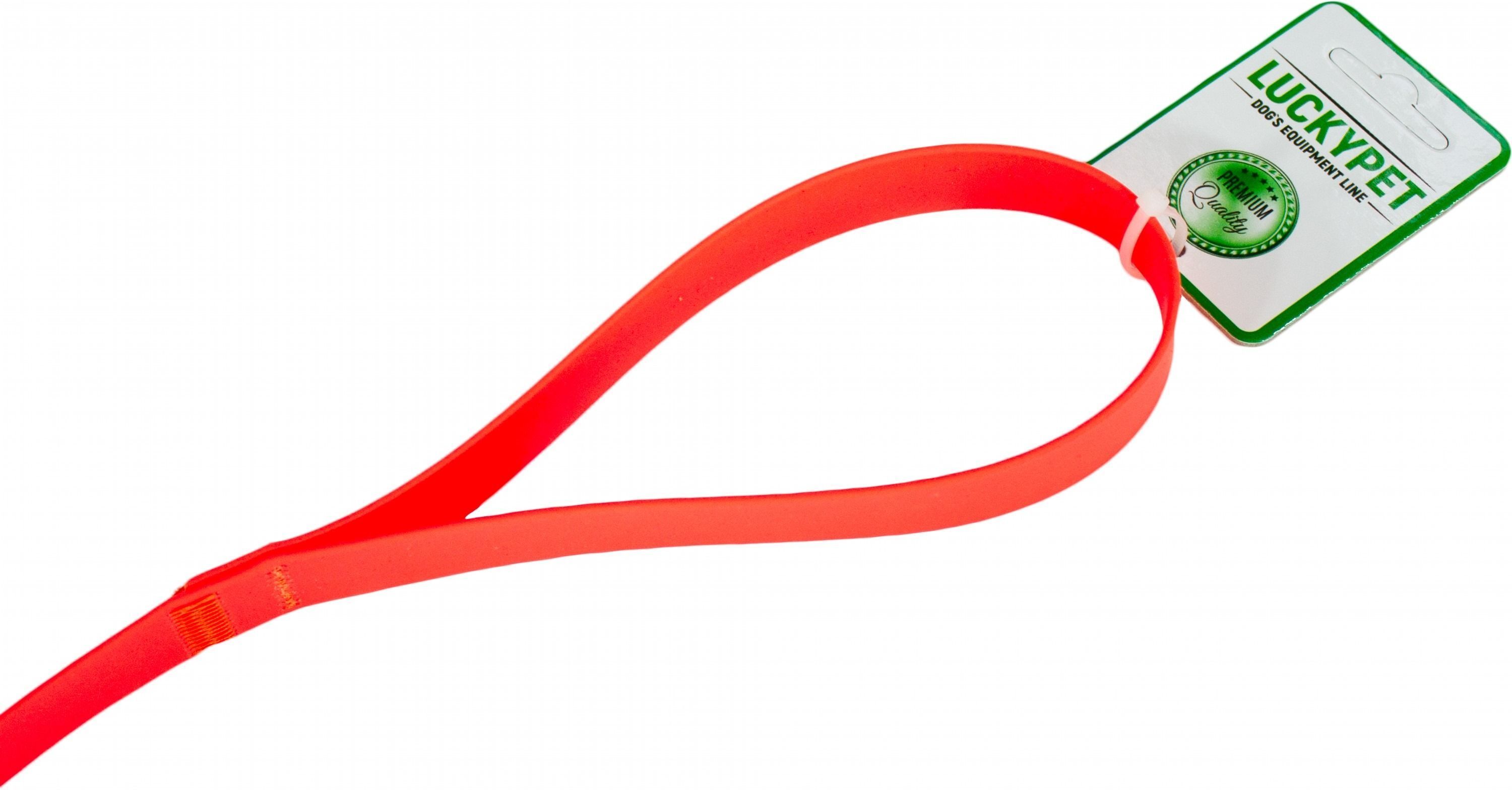 Поводок для собак Lucky Pet 1,6*120см с водонепроницаемой ленты оранжевый фото 3