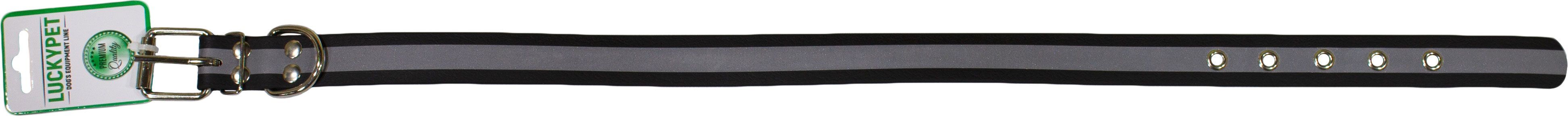 Ошейник для собак Lucky Pet 2,5*36-46см с водонепроницаемой ленты светоотражающий черный фото 2
