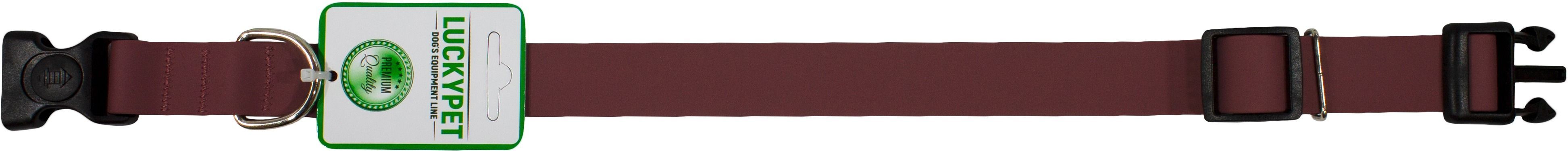 Ошейник для собак Lucky Pet 2,5*25-35см с водонепроницаемой ленты бордовый фото 2