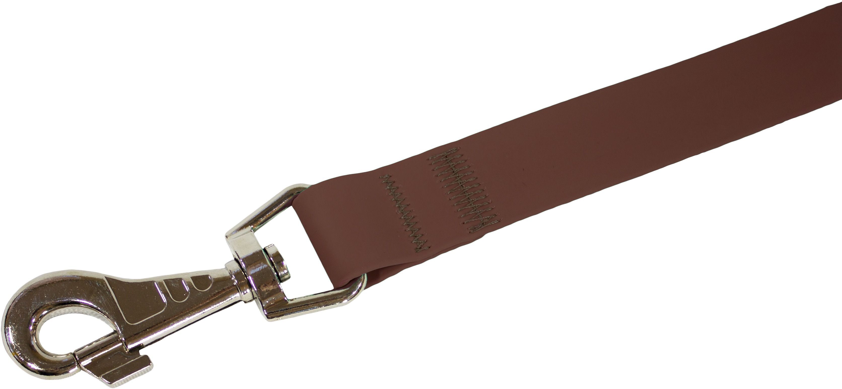 Повідець для собак Lucky Pet 2,5*120см з водонепроникною бордовою стрічкою.фото