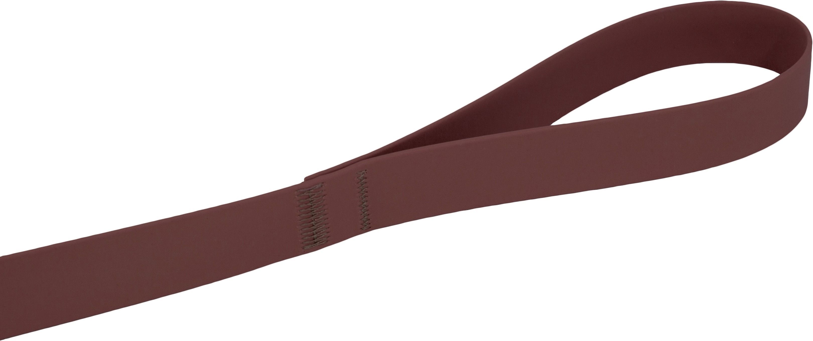 Повідець для собак Lucky Pet 2,5*120см з водонепроникною бордовою стрічкою.фото