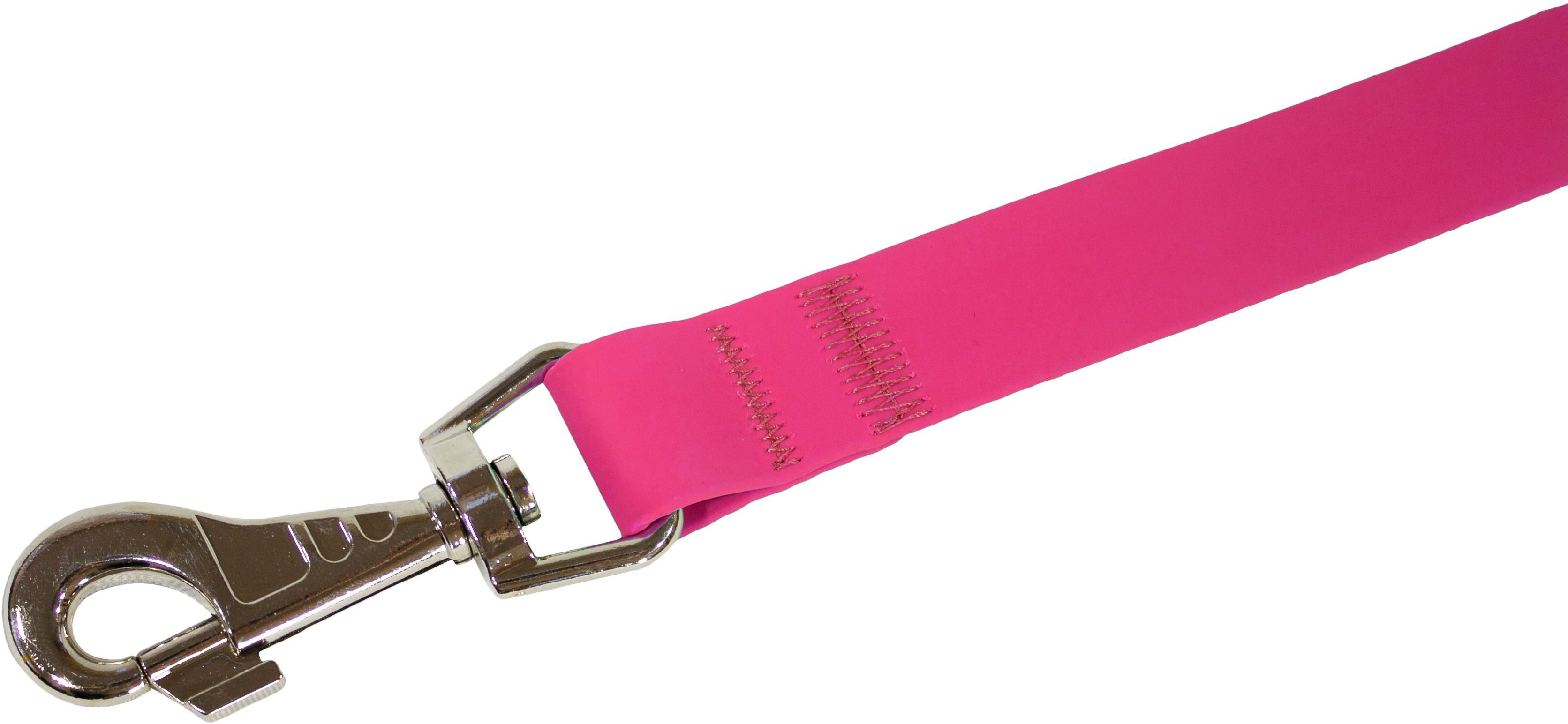 Поводок для собак Lucky Pet 2,5*120см с водонепроницаемой ленты розовый фото 2