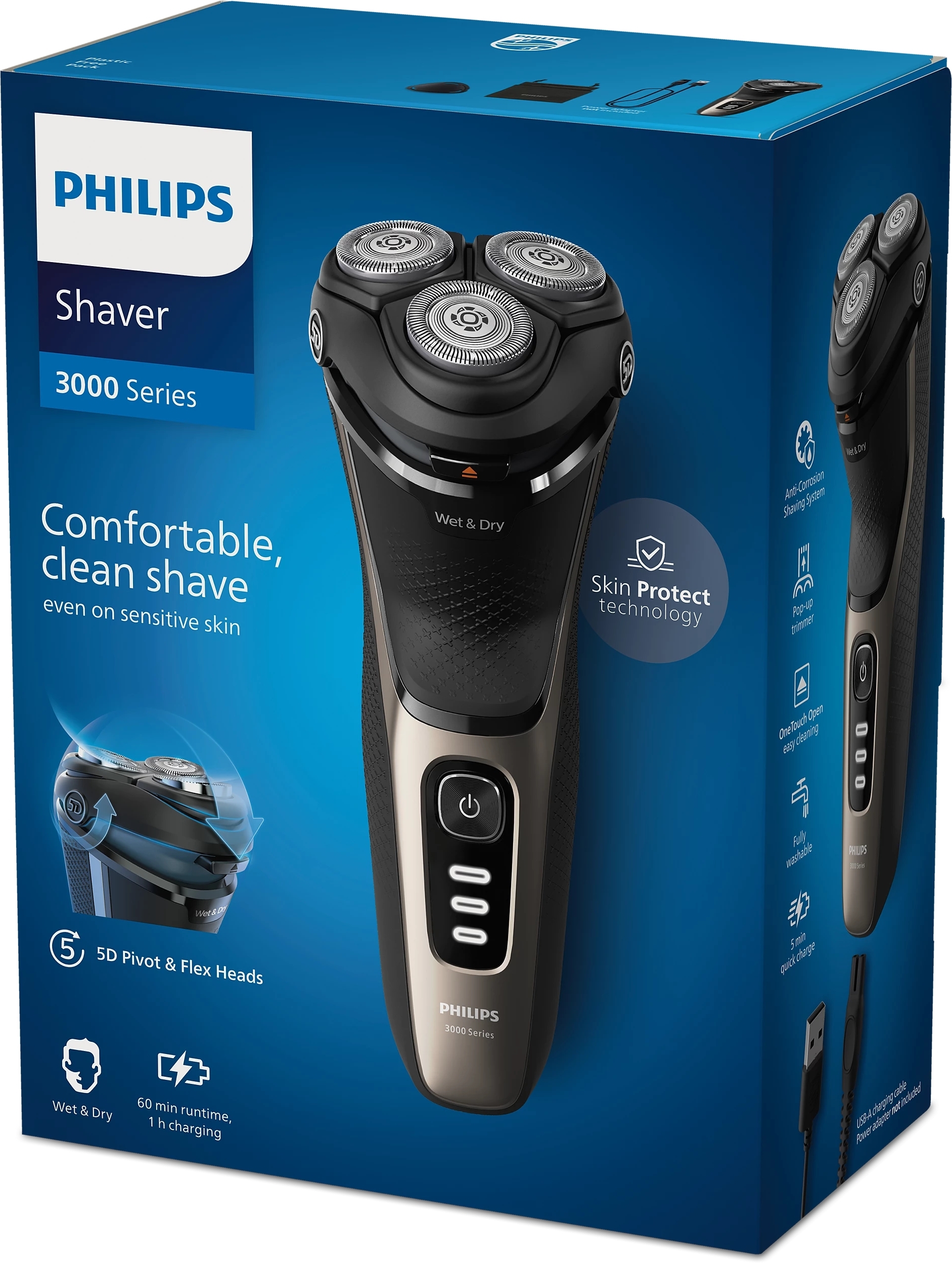 Електробритва Philips S3242/12 + Тример для носа і вух Philips NT5650/16фото6