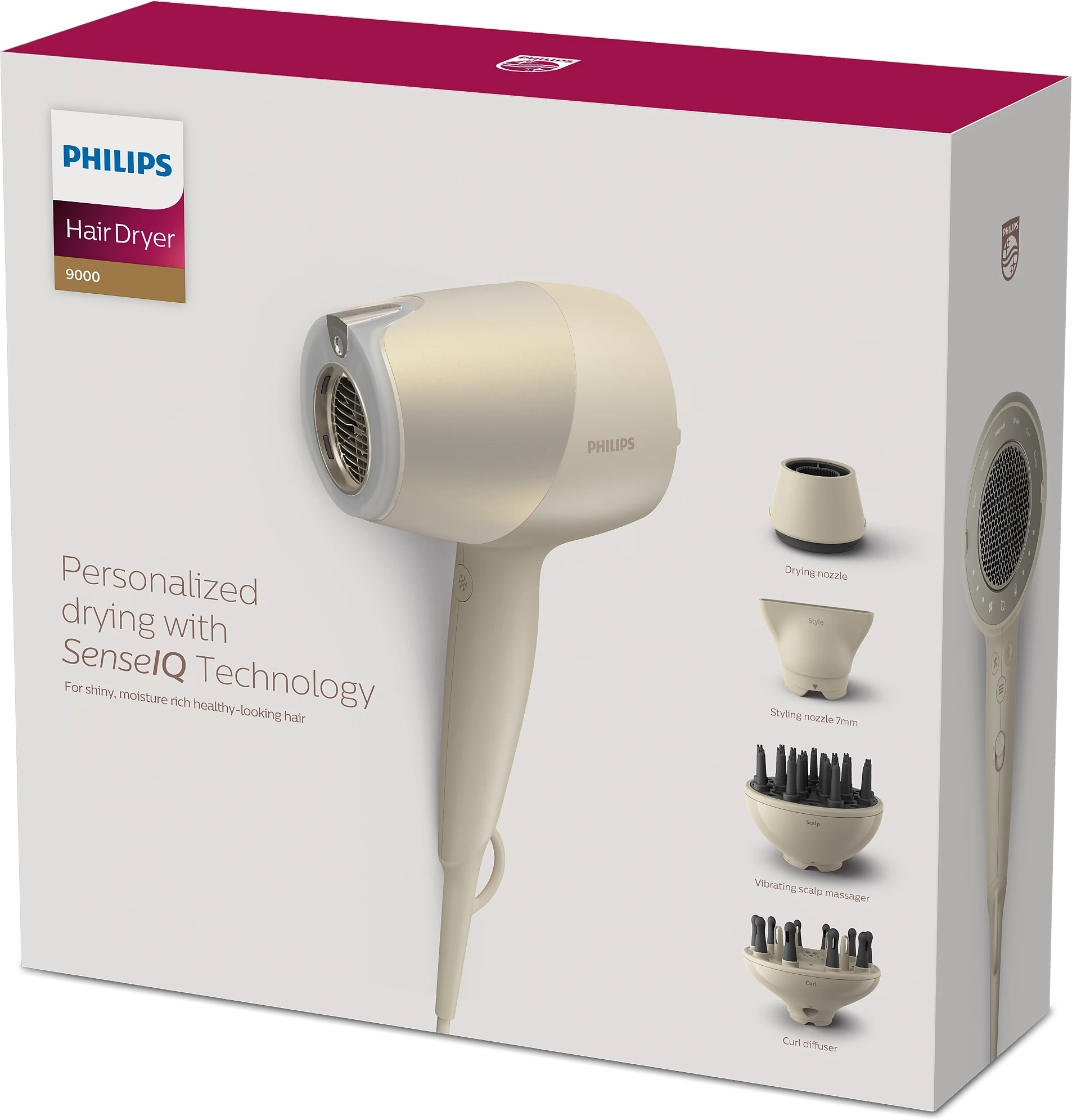 Фен + Автостайлер Philips SenseIQ BHD829/00+BHB887/00 фото 