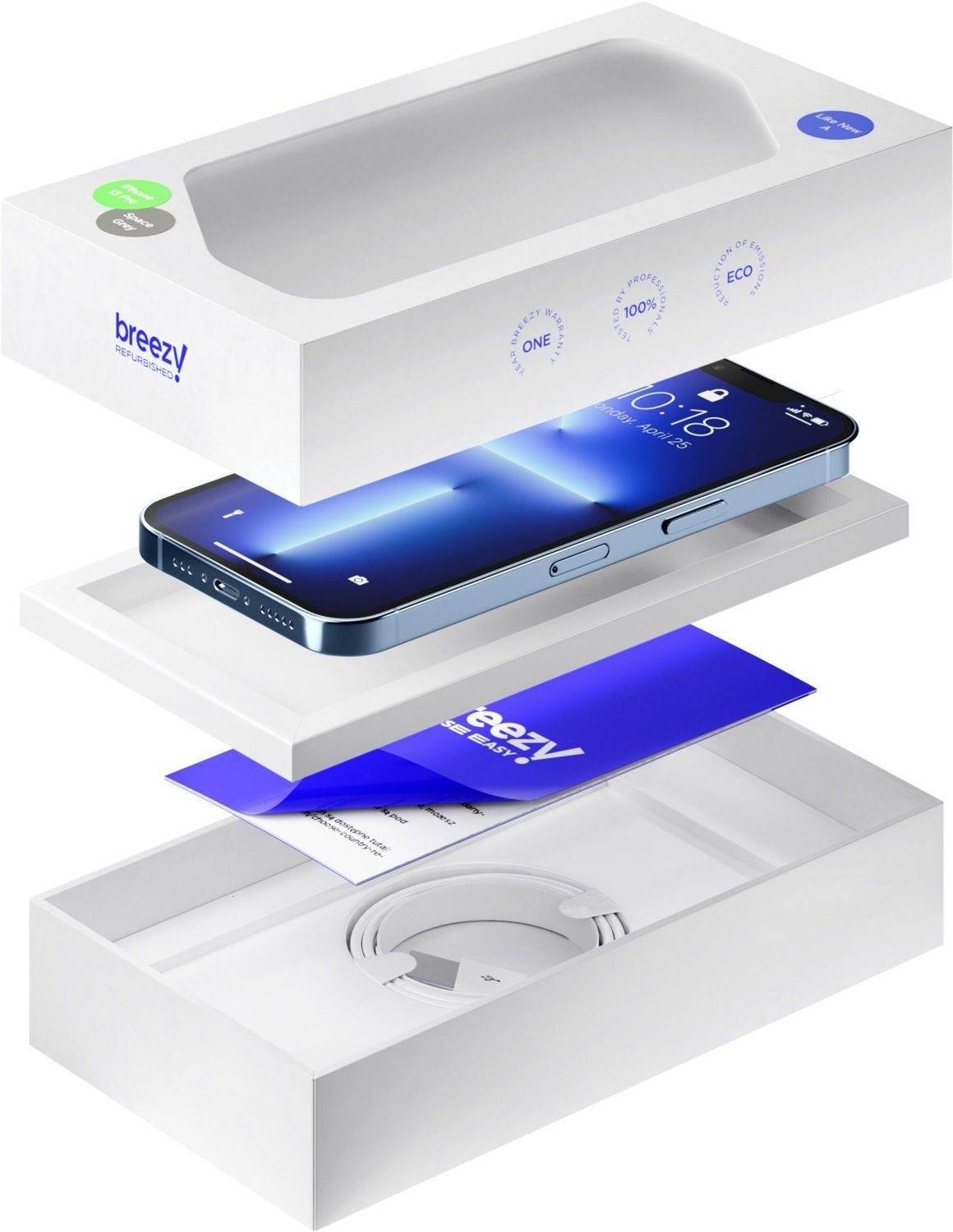 Смартфон Refurbished Apple iPhone 14 Pro 512Gb Silver (Идеальное состояние, A+) фото