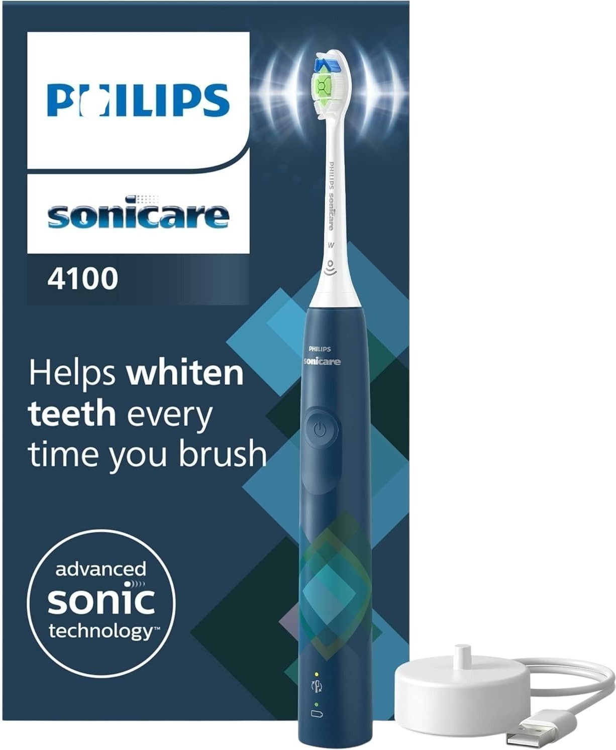 Електрична зубна щітка Philips Philips Sonicare 4100 Series HX3689/42фото
