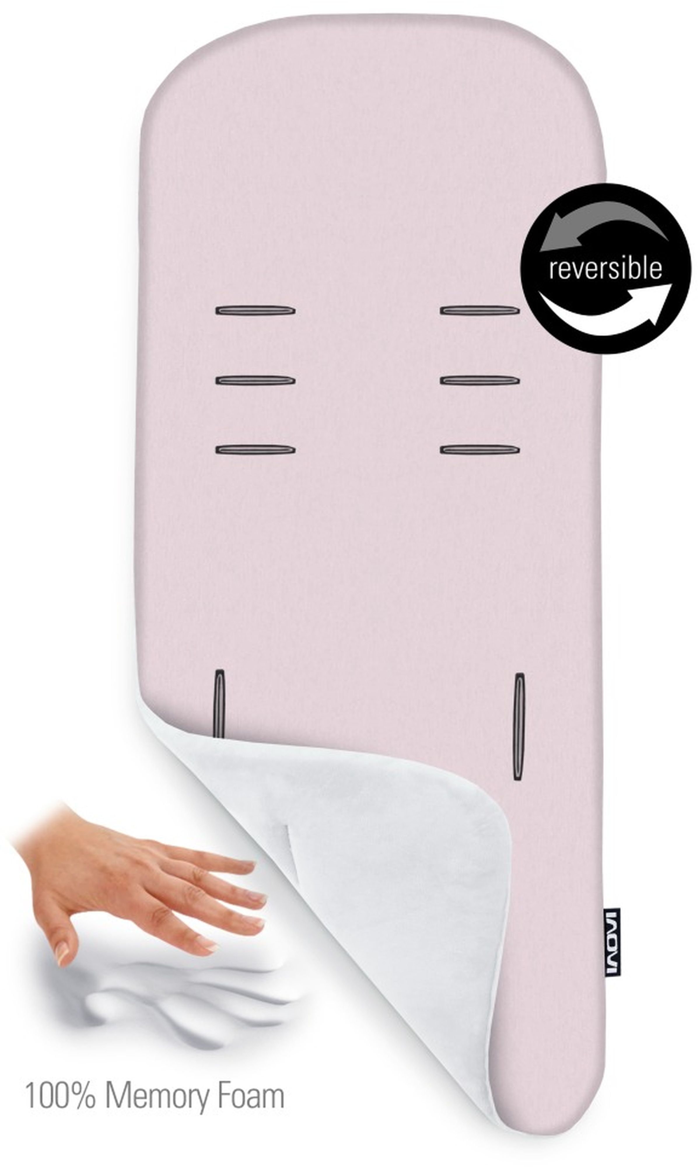 Вкладыш в коляску Bumprider Inovi Memory Foam Offwhite-Pastellpink (41201-213) фото 3