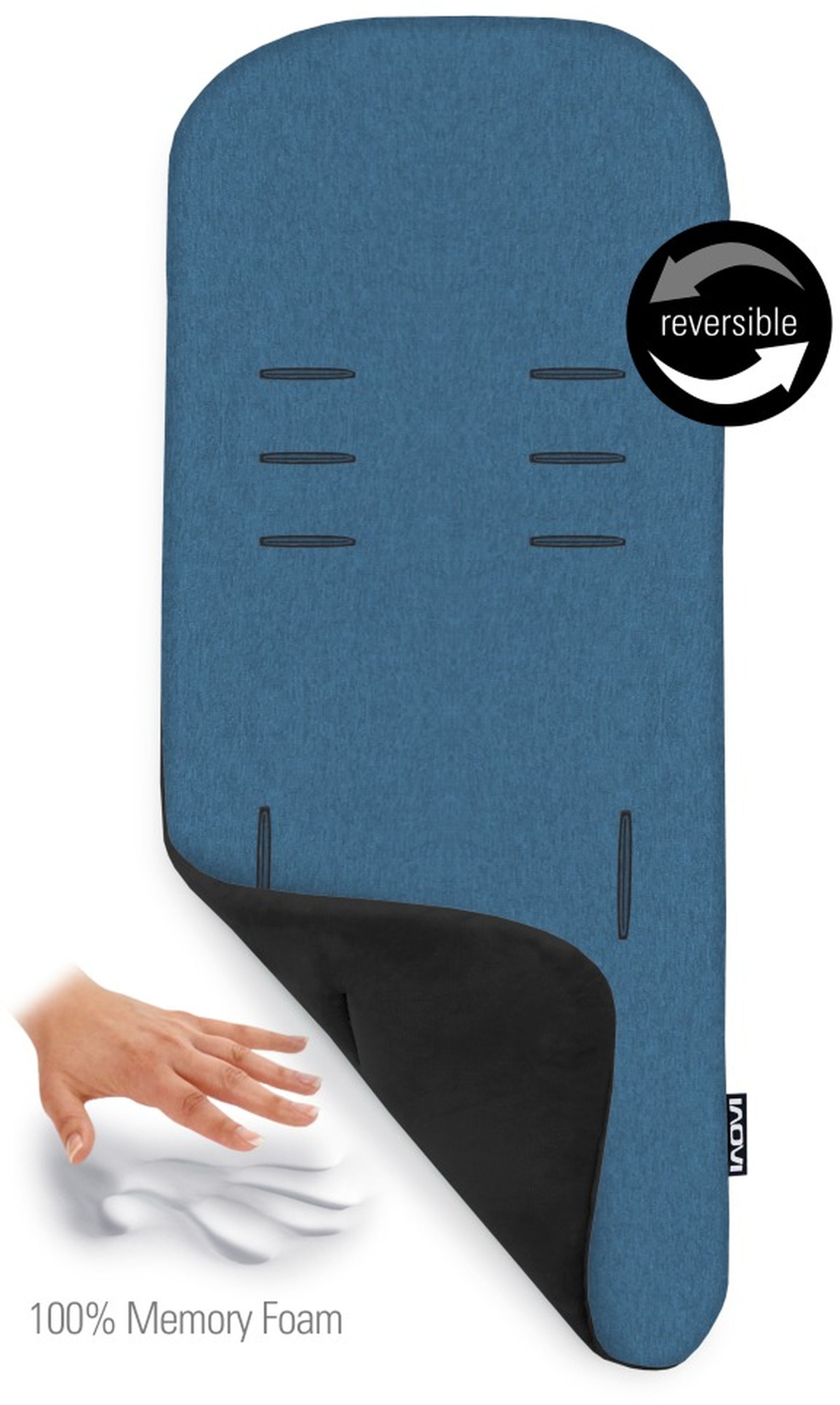 Вкладыш в коляску Bumprider Inovi Memory Foam Black-Turquoise M (41201-218) фото 3