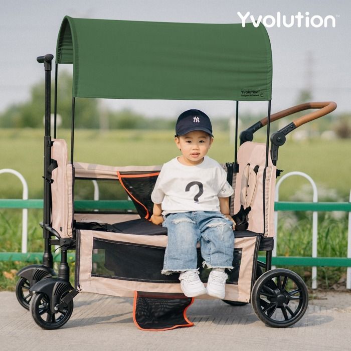Візочок Yvolution Stroller Wagon зелений (YW01G1)фото8