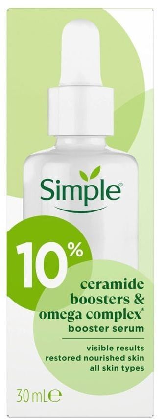 Сыворотка для лица Simple Booster Serum с церамидами и омегой 30 мл фото 3