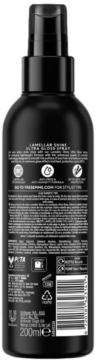 Спрей термозащитный для волос TRESemme Lamellar Shine 200 мл фото 2