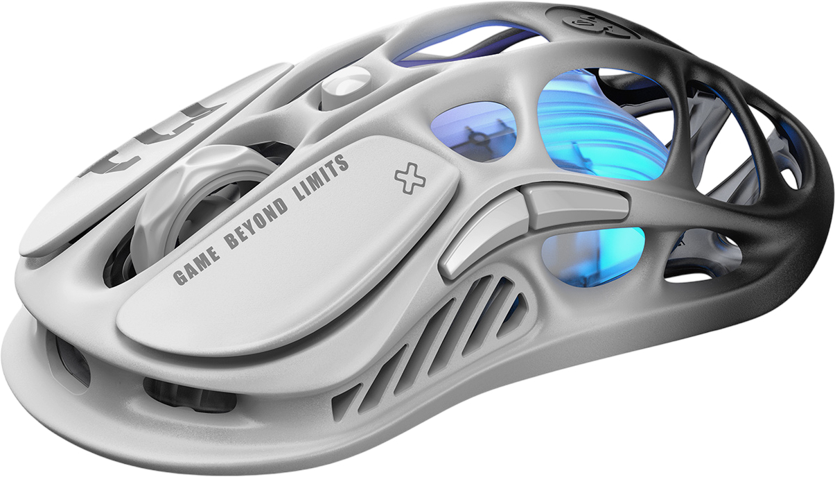 Ігрова миша GravaStar Mercury M1 Pro WL, White-Black (GRAVASTARM1PRO_GBLK)фото