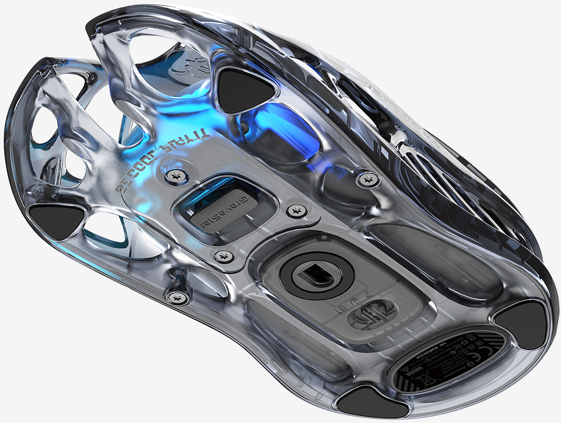 Ігрова миша GravaStar Mercury M2 WL, Black-Transparent (GRAVASTARM2_XTAL_BLK)фото5