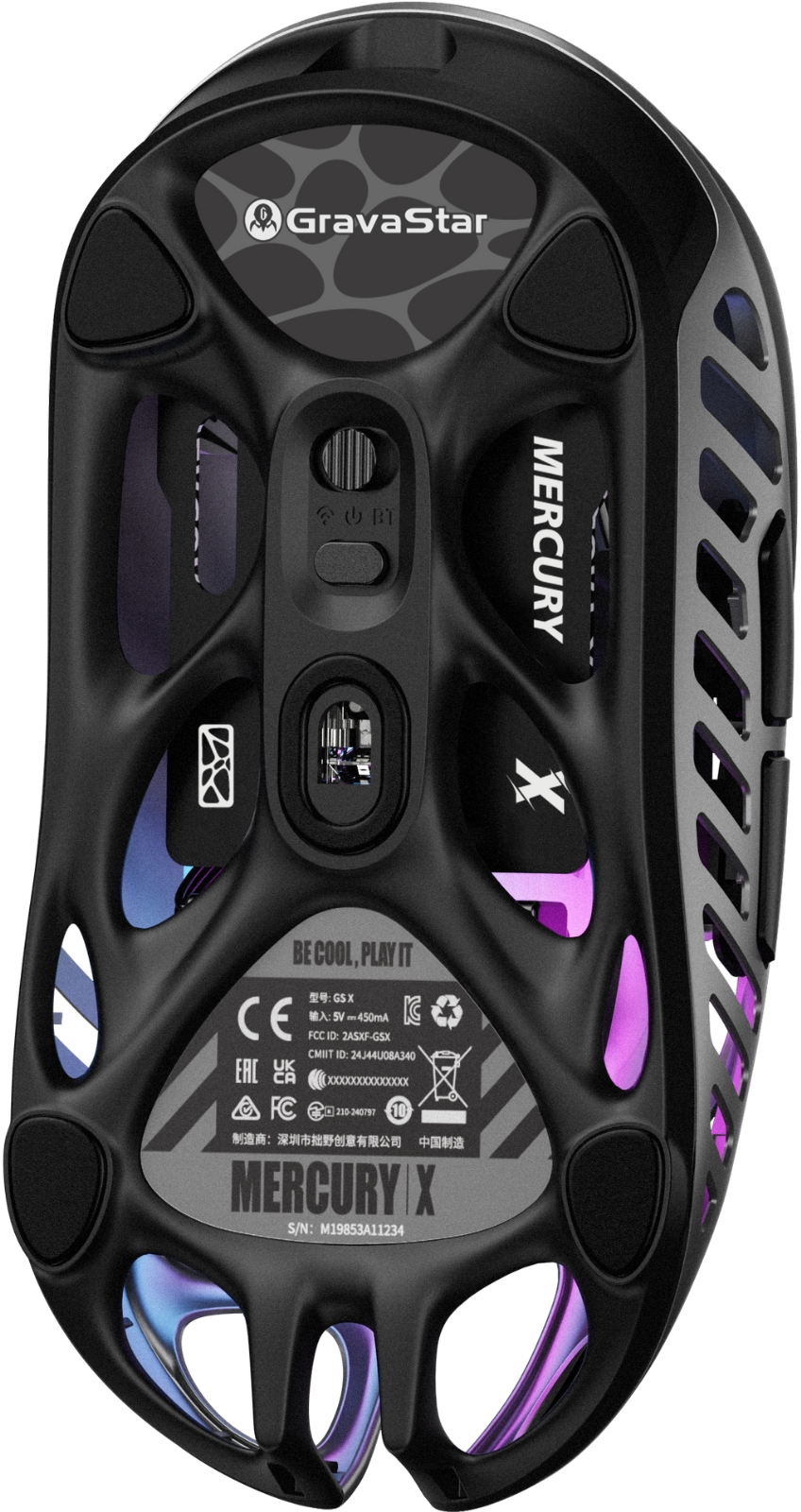 Ігрова миша GravaStar Mercury X WL, Gray (GSX_GRY)фото5