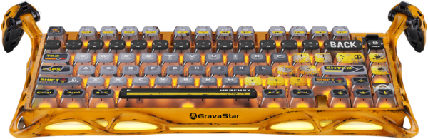 ≡ Клавіатура GravaStar Mercury K1 Pro Kailh Speedy Mint BT