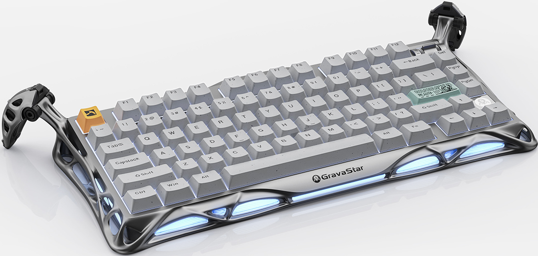 Клавиатура GravaStar Mercury K1 Pro Kailh Speedy Mint BT/WL/USB