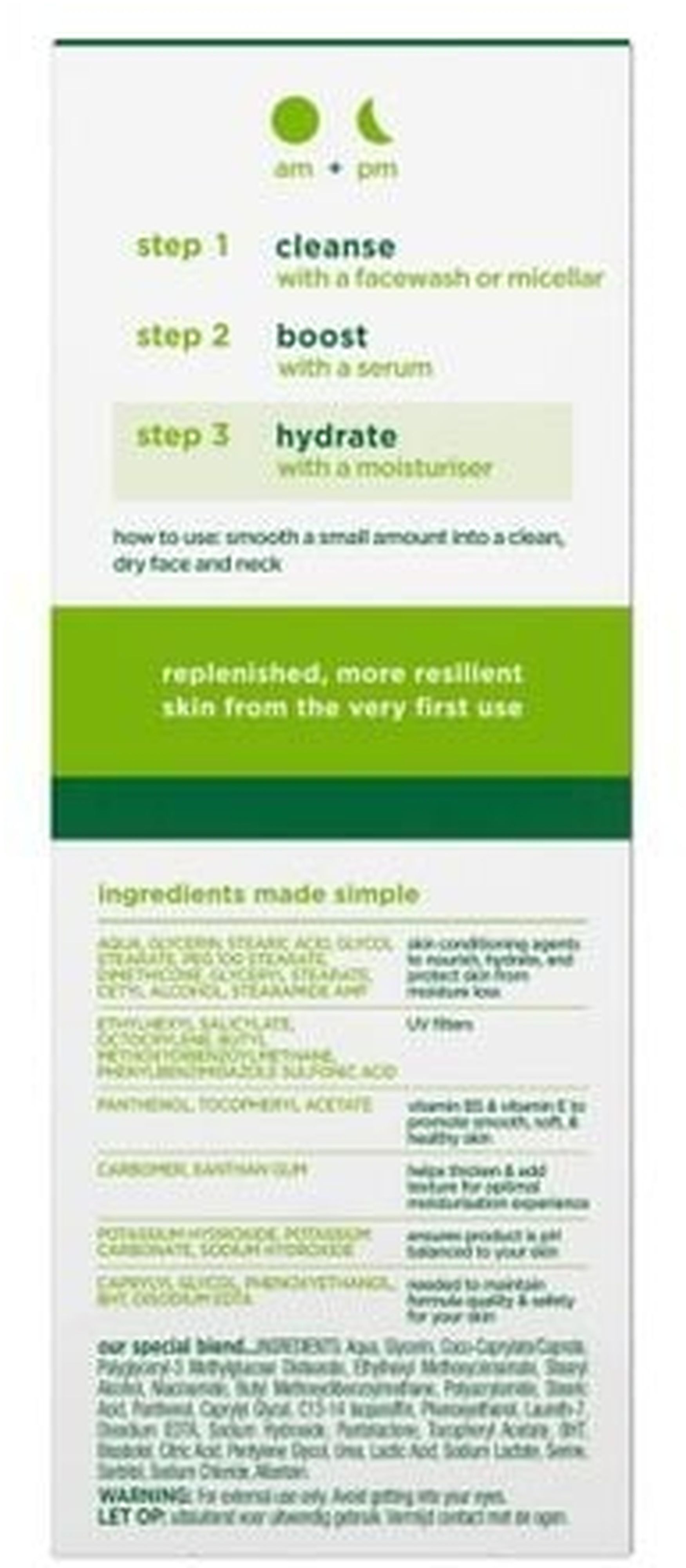 Крем увлажняющий для лица Simple Kind to Skin Replenishing Rich Moisturiser 125 мл фото 4