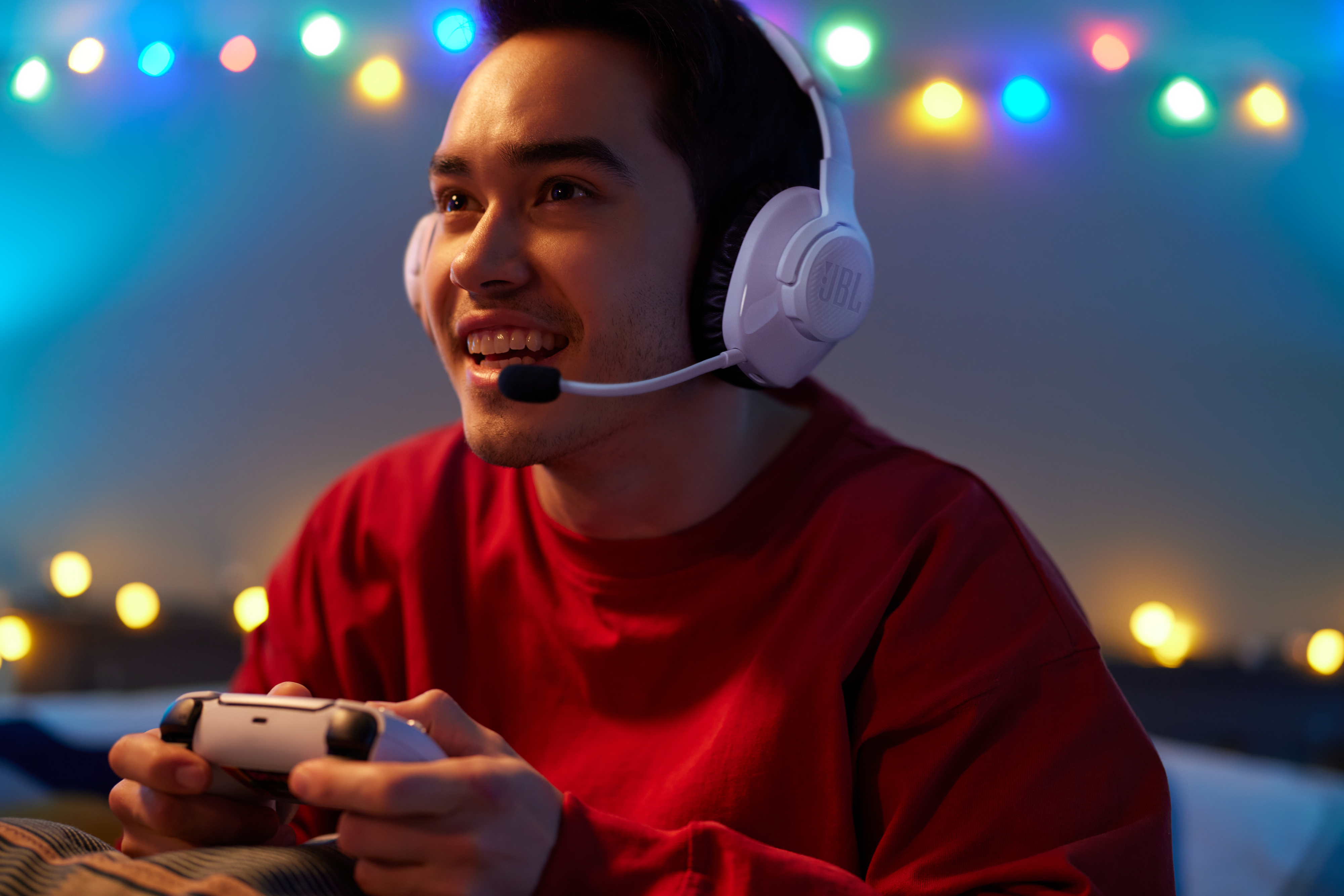 Игровая гарнитура JBL Quantum 360P Playstation White/Blue (JBLQ360PWLWHTBLU) фото 12