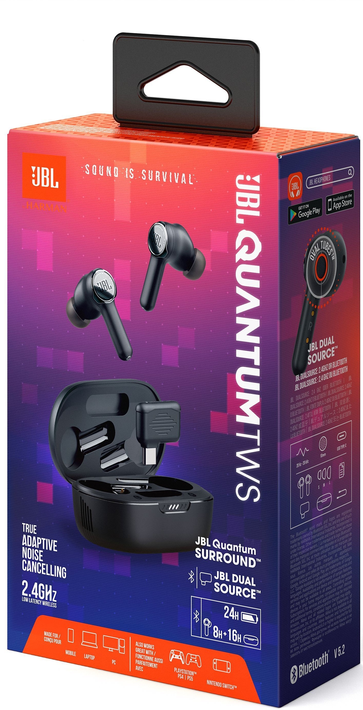 Ігрова гарнітура JBL Quantum TWS (JBLQUANTUMTWSBLK)фото14