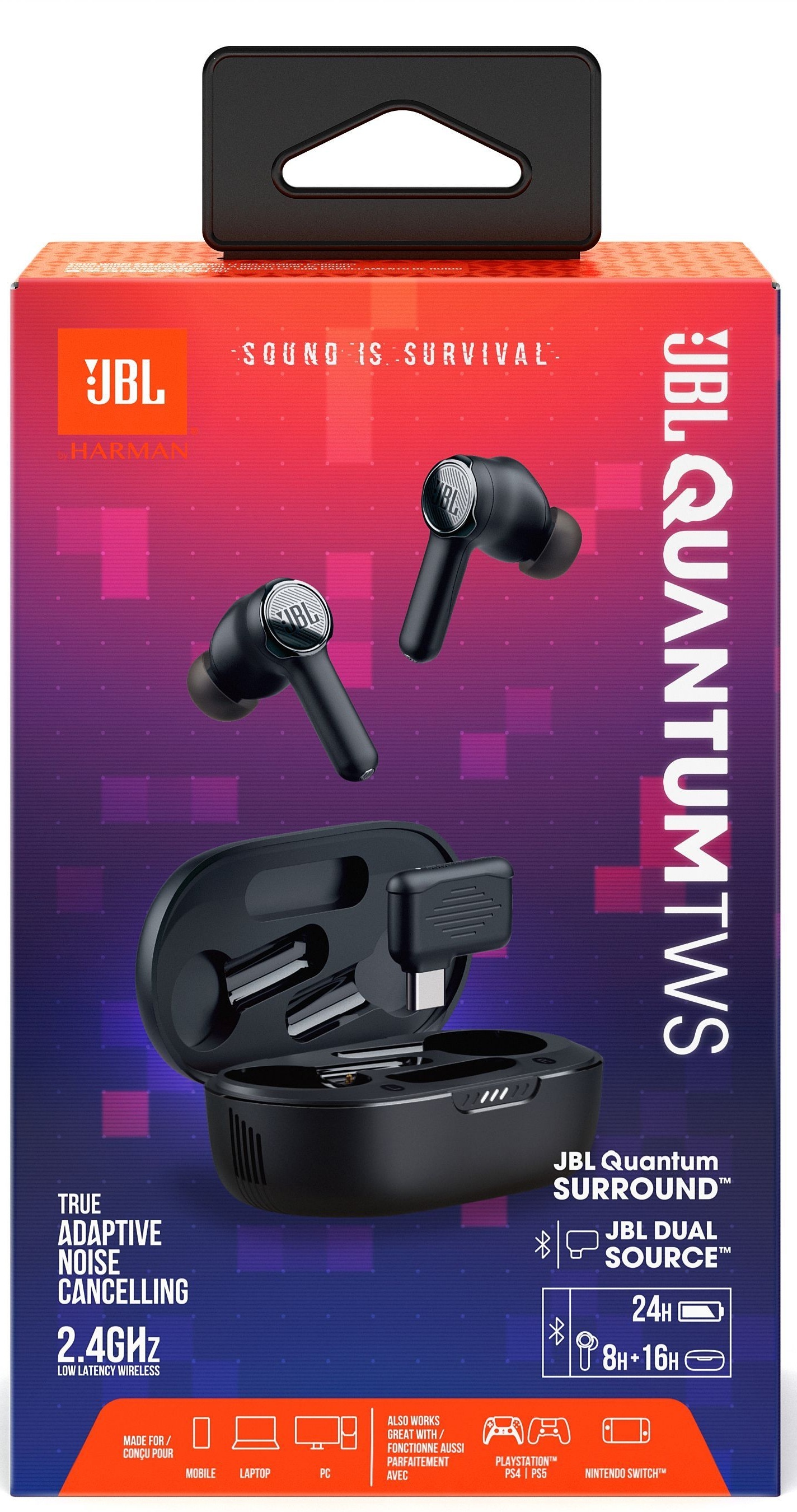 Ігрова гарнітура JBL Quantum TWS (JBLQUANTUMTWSBLK)фото15