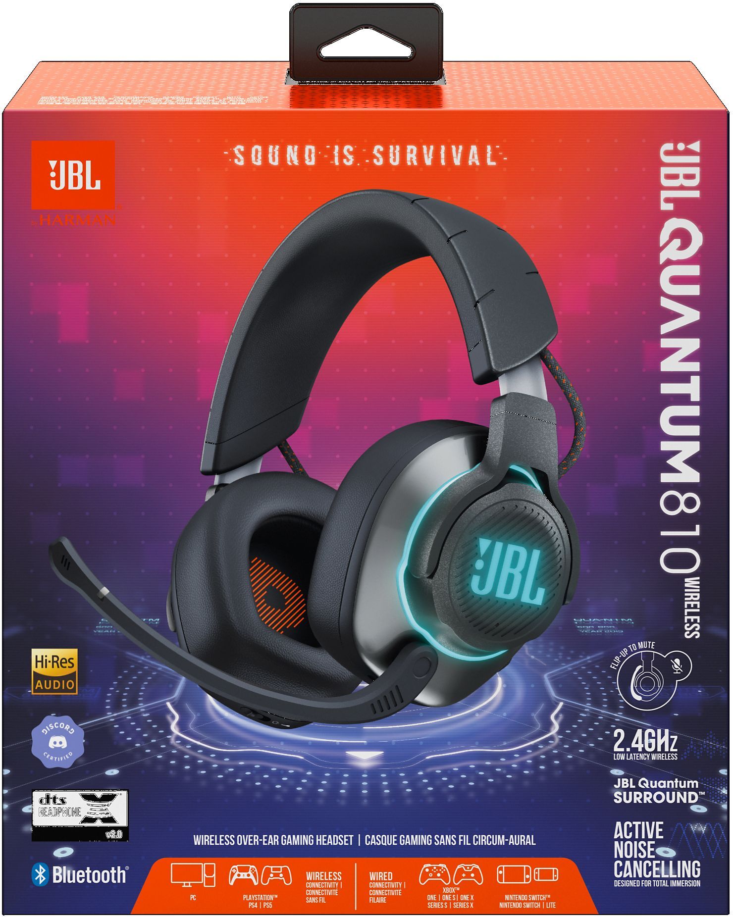 Игровая гарнитура JBL Quantum 810 Wireless Black (JBLQ810WLBLK) фото 12