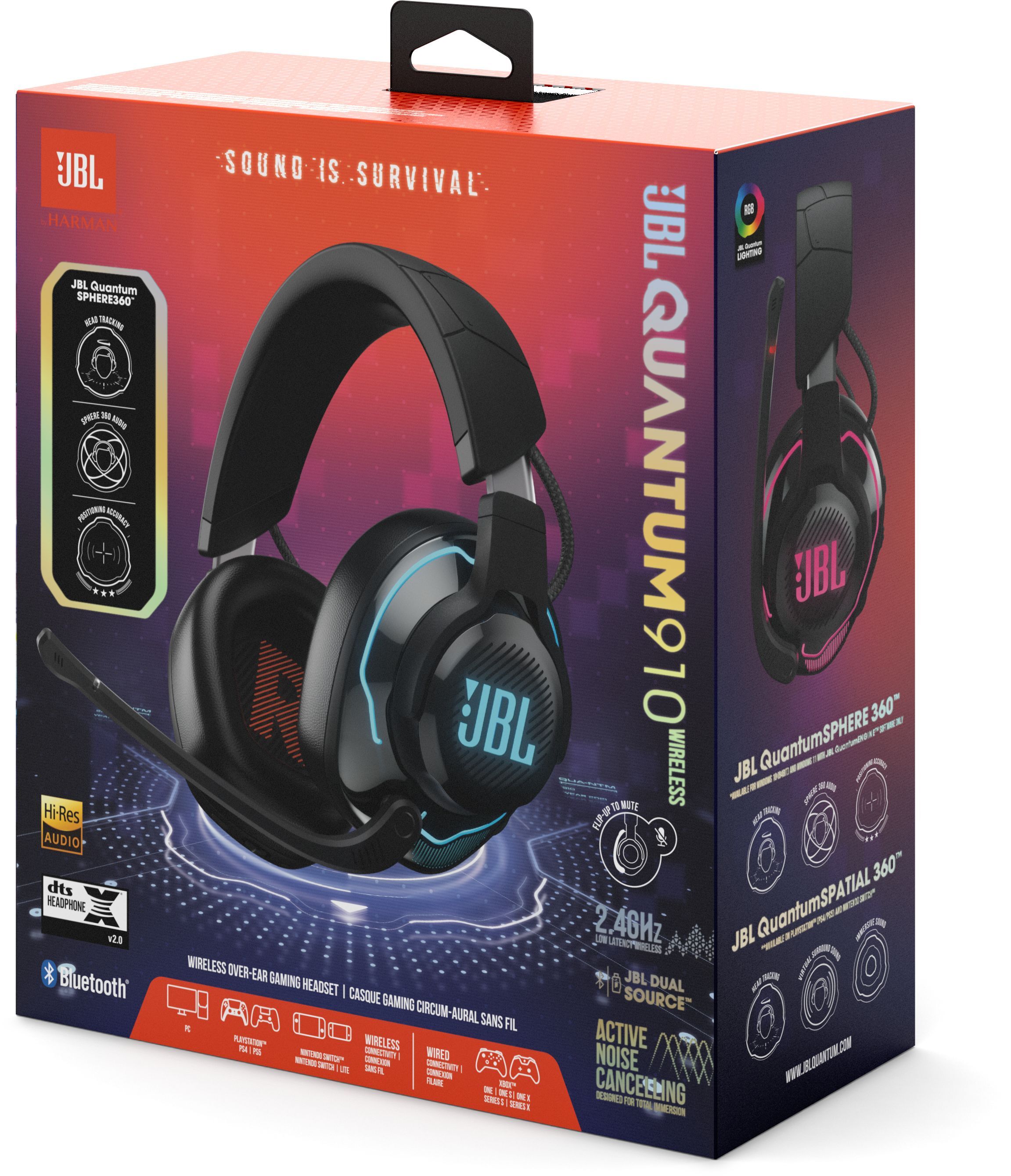 Игровая гарнитура JBL Quantum 910 Wireless Black (JBLQ910WLBLK) фото 