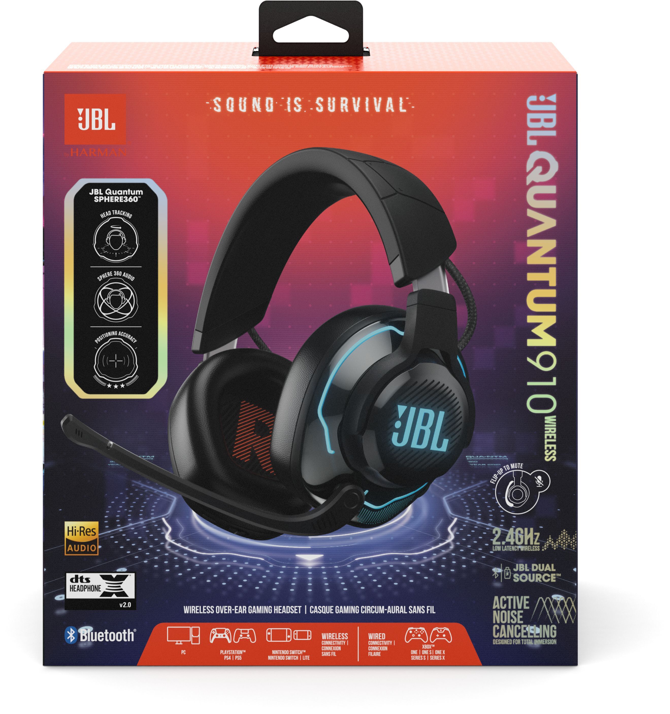 Игровая гарнитура JBL Quantum 910 Wireless Black (JBLQ910WLBLK) фото 