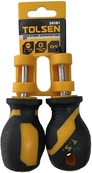 Отвертки Tolsen набор 2шт, SL, PH2, 38мм (20181) фото 2