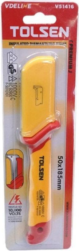 Нож диэлектрический Tolsen демонтажный, лезвие 50мм, 185мм (V51416) фото 3