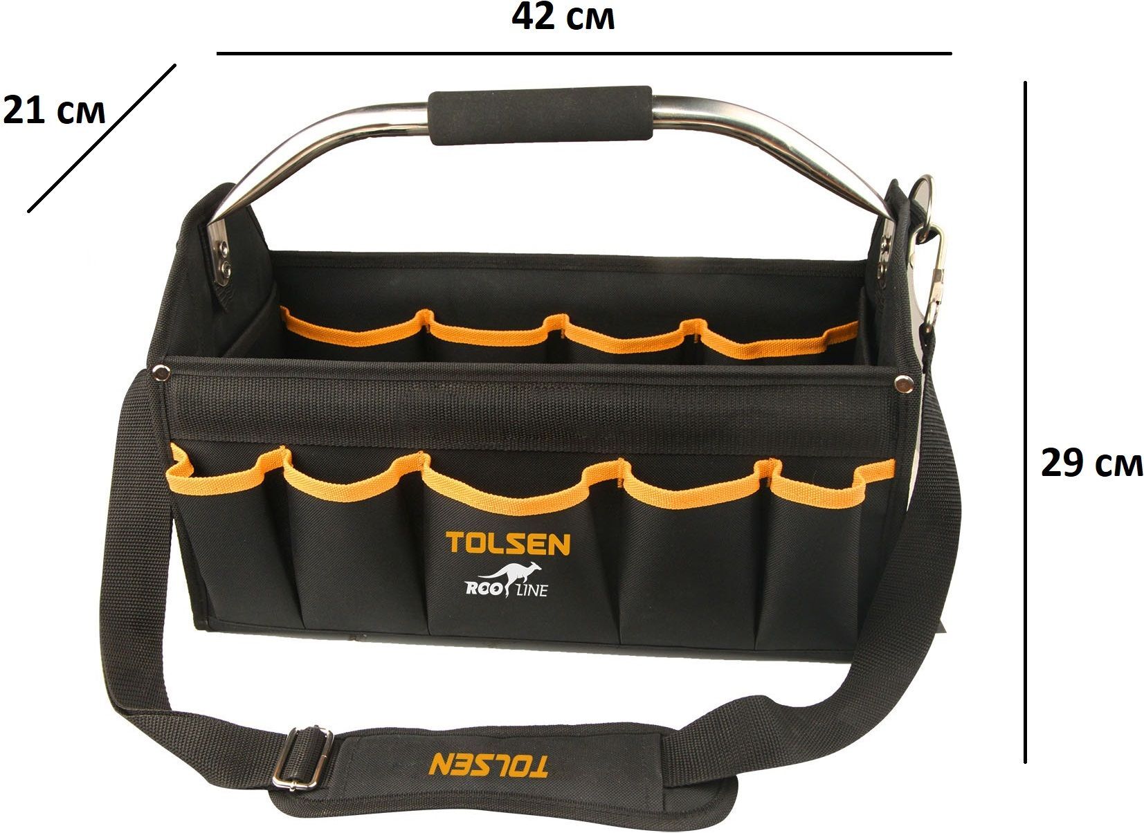 Сумка для инструмента Tolsen 42x21x29см (80112) фото 2