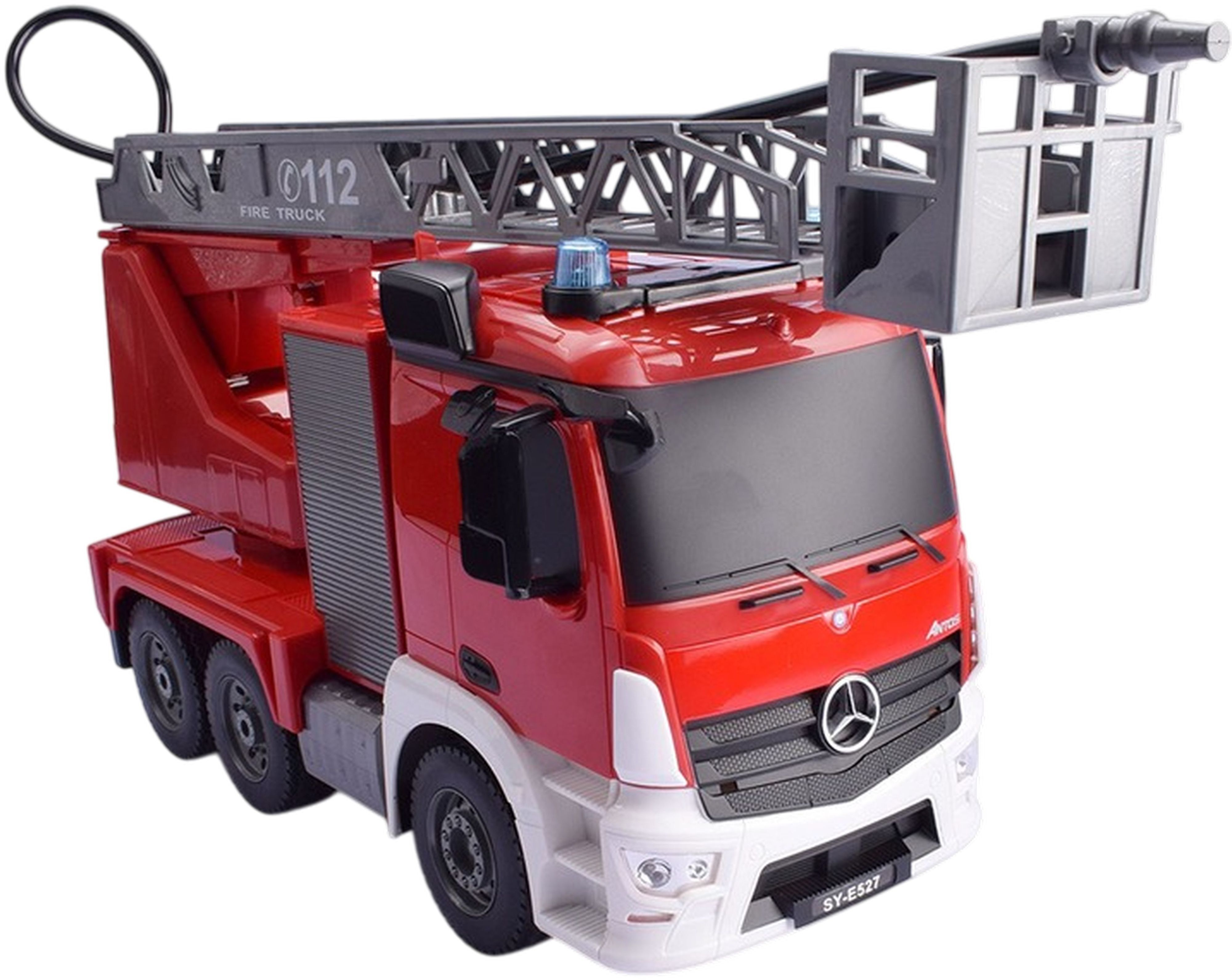 Машинка іграшкова на р/к. Пожежне авто Mercedes Benz Arocs (E527-003)фото4