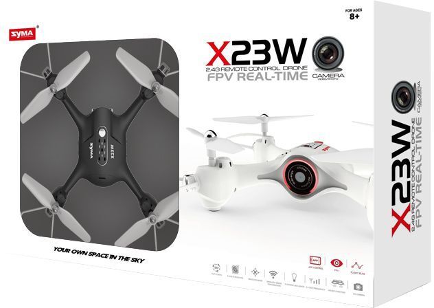 Квадрокоптер игрушечный с камерой "X23W" на р/у ТМ "SYMA" (X23W Black) фото 