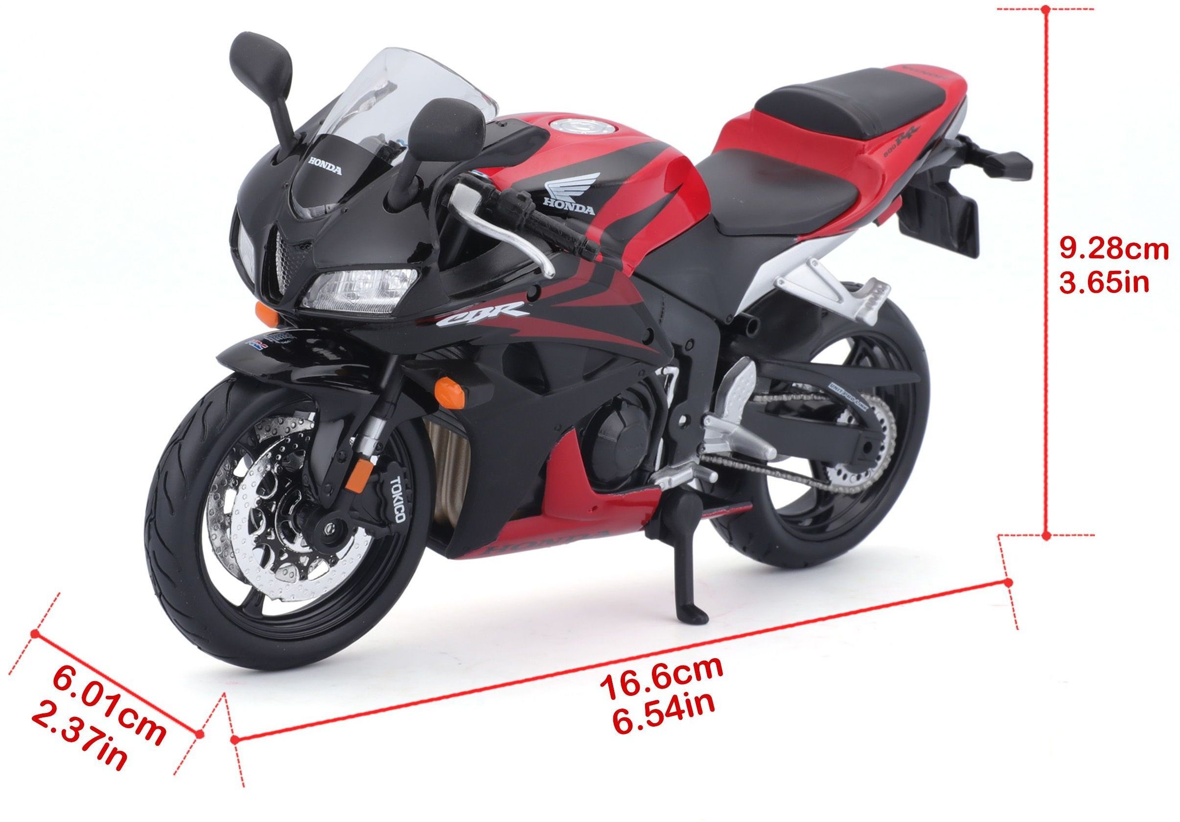 Мотоцикл іграшковий Honda CBR 600RR в масштабі 1:12 (31101-07117)фото9