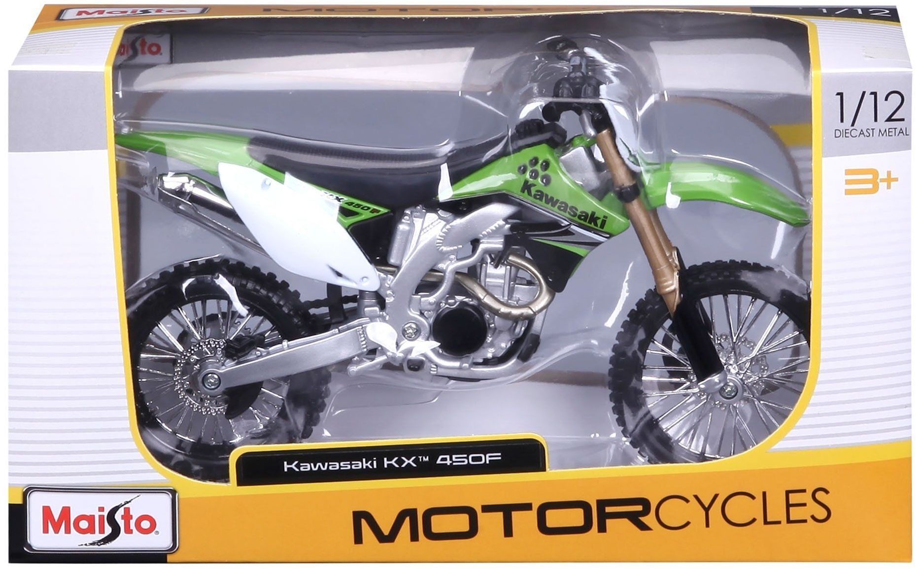 Мотоцикл іграшковий Kawasaki KX 450F в масштабі 1:12 (31101-08141)фото6