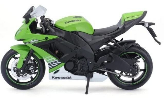 Мотоцикл іграшковий Kawasaki Ninja ZX-10R в масштабі 1:12 (31101-10011)фото2