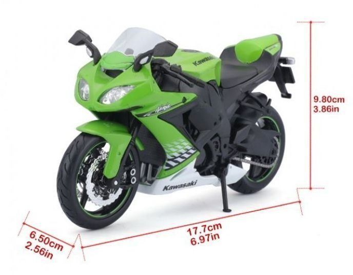 Мотоцикл іграшковий Kawasaki Ninja ZX-10R в масштабі 1:12 (31101-10011)фото5