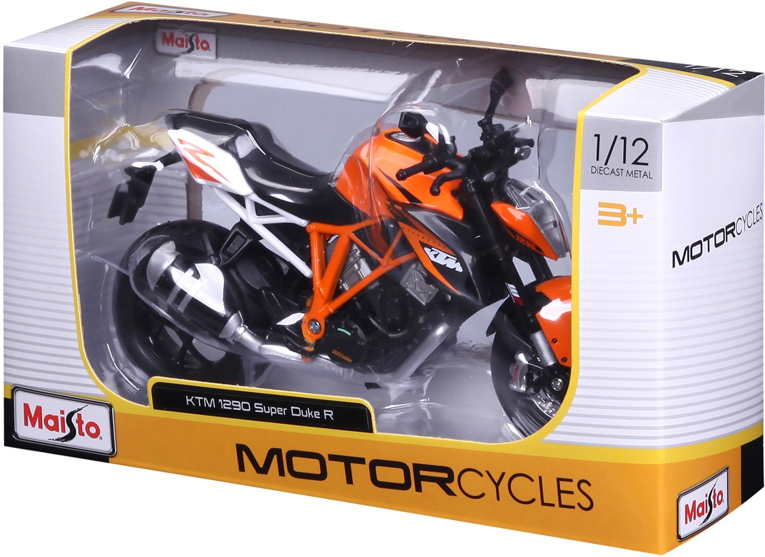Мотоцикл игрушечный KTM Super Duke R 1290 в масштабе 1:12 (31101-13065) фото 