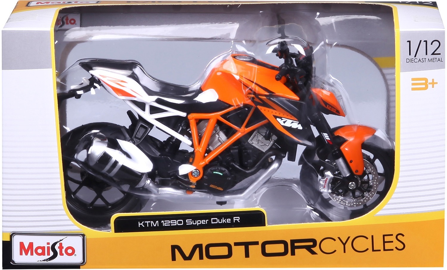 Мотоцикл игрушечный KTM Super Duke R 1290 в масштабе 1:12 (31101-13065) фото 