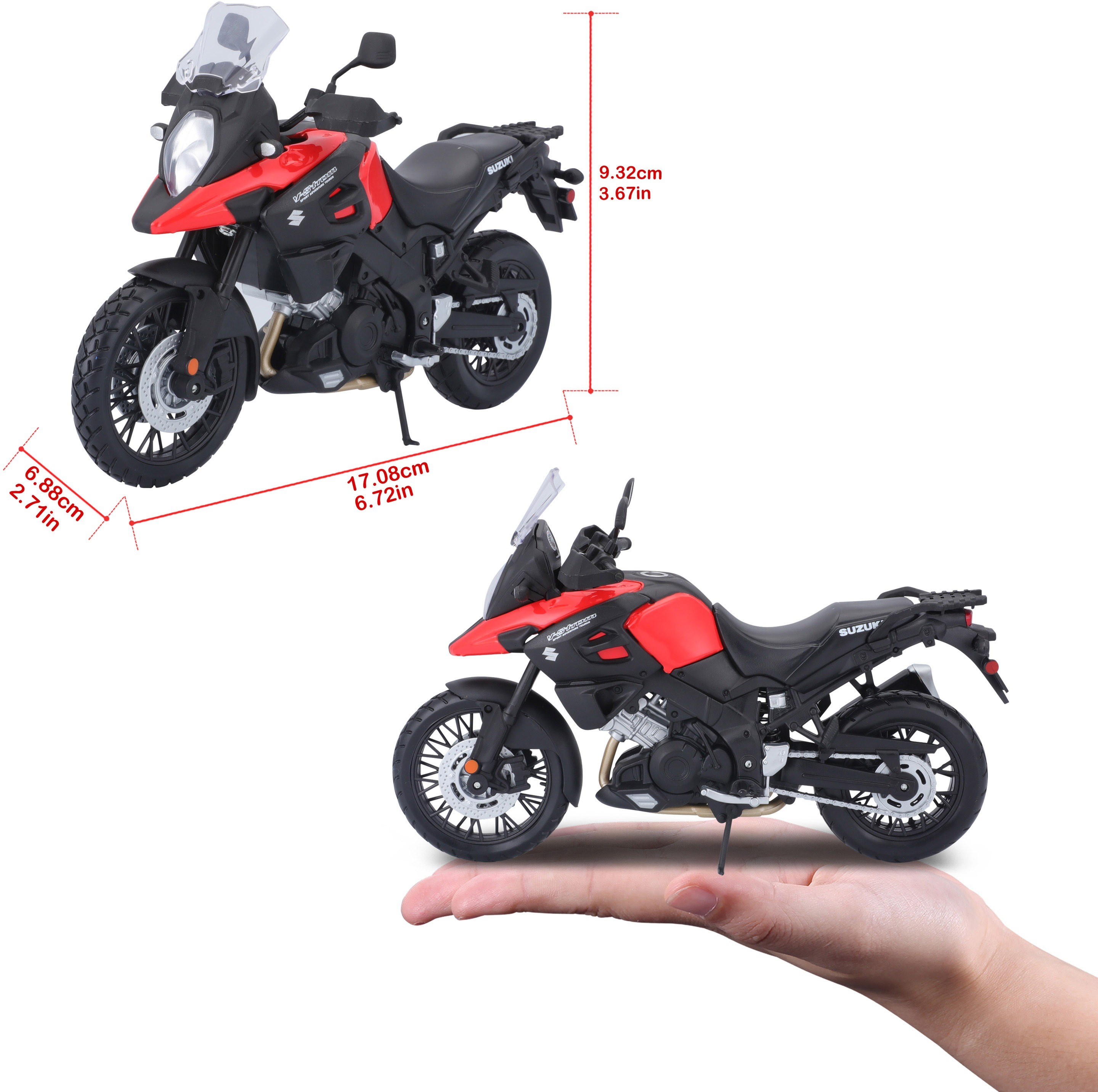 Мотоцикл іграшковий Suzuki V-Storm в масштабі 1:12 (31101-19130)фото8