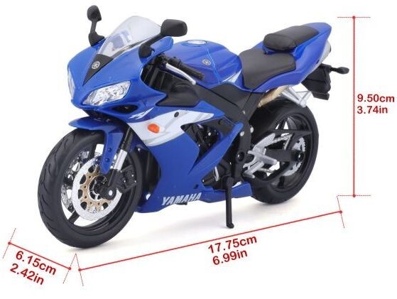 Мотоцикл игрушечный Yamaha YZF-R1 в масштабе 1:12 (31101-21847) фото 6