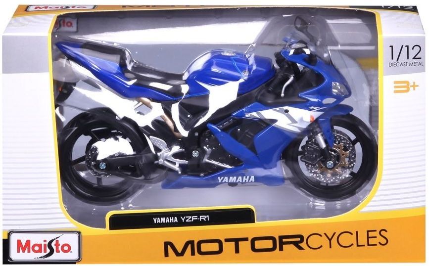 Мотоцикл игрушечный Yamaha YZF-R1 в масштабе 1:12 (31101-21847) фото 9