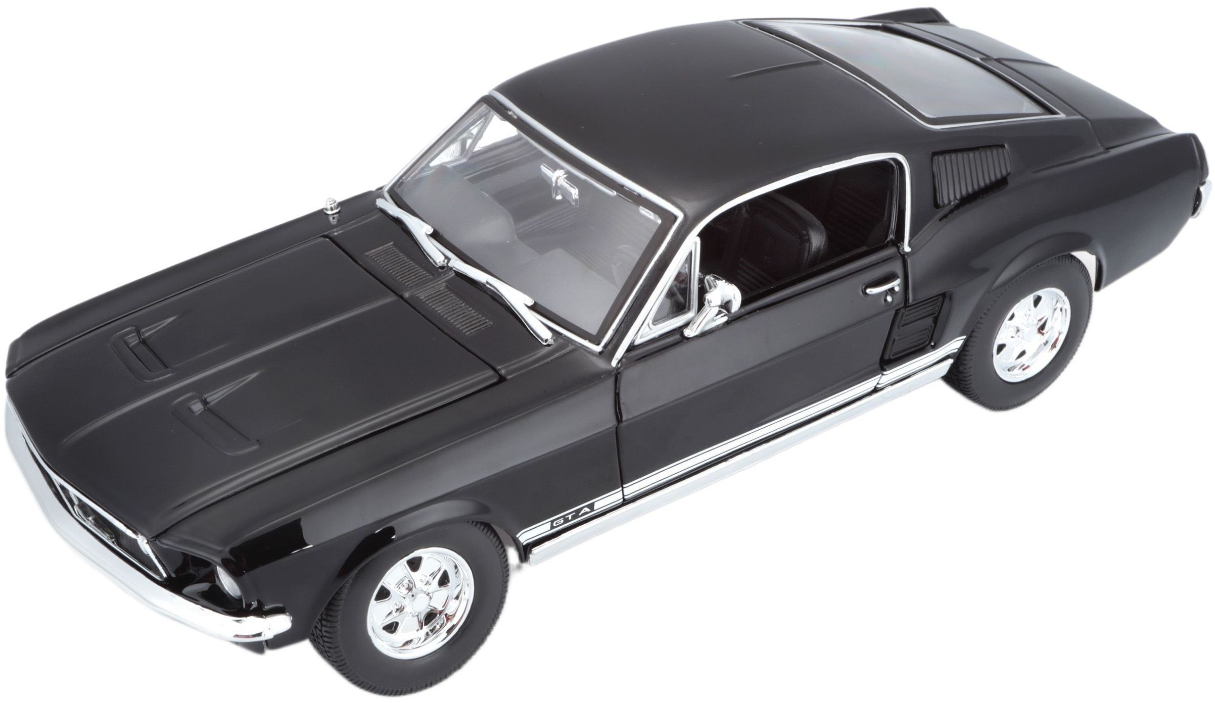 Машинка іграшкова 1967 Ford Mustang Fastback 1:18 (31166 black)фото9