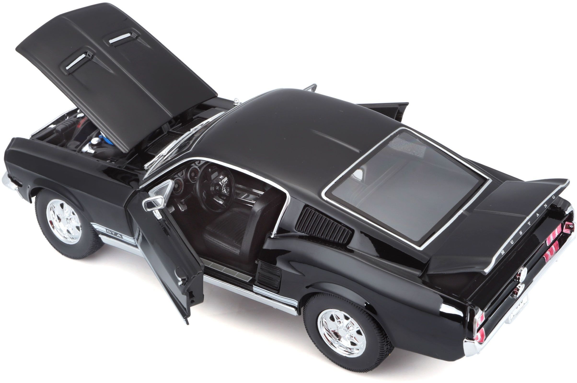 Машинка іграшкова 1967 Ford Mustang Fastback 1:18 (31166 black)фото10