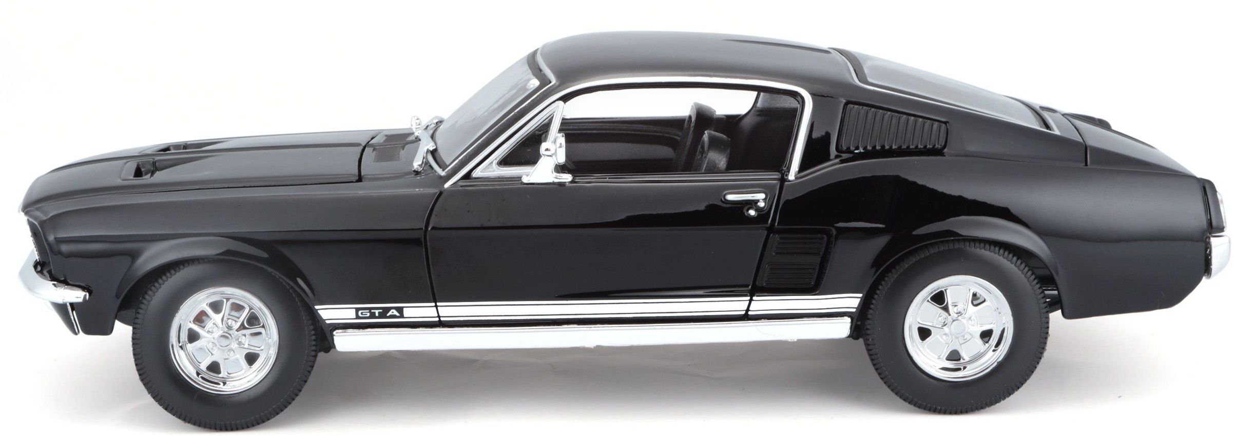 Машинка іграшкова 1967 Ford Mustang Fastback 1:18 (31166 black)фото3
