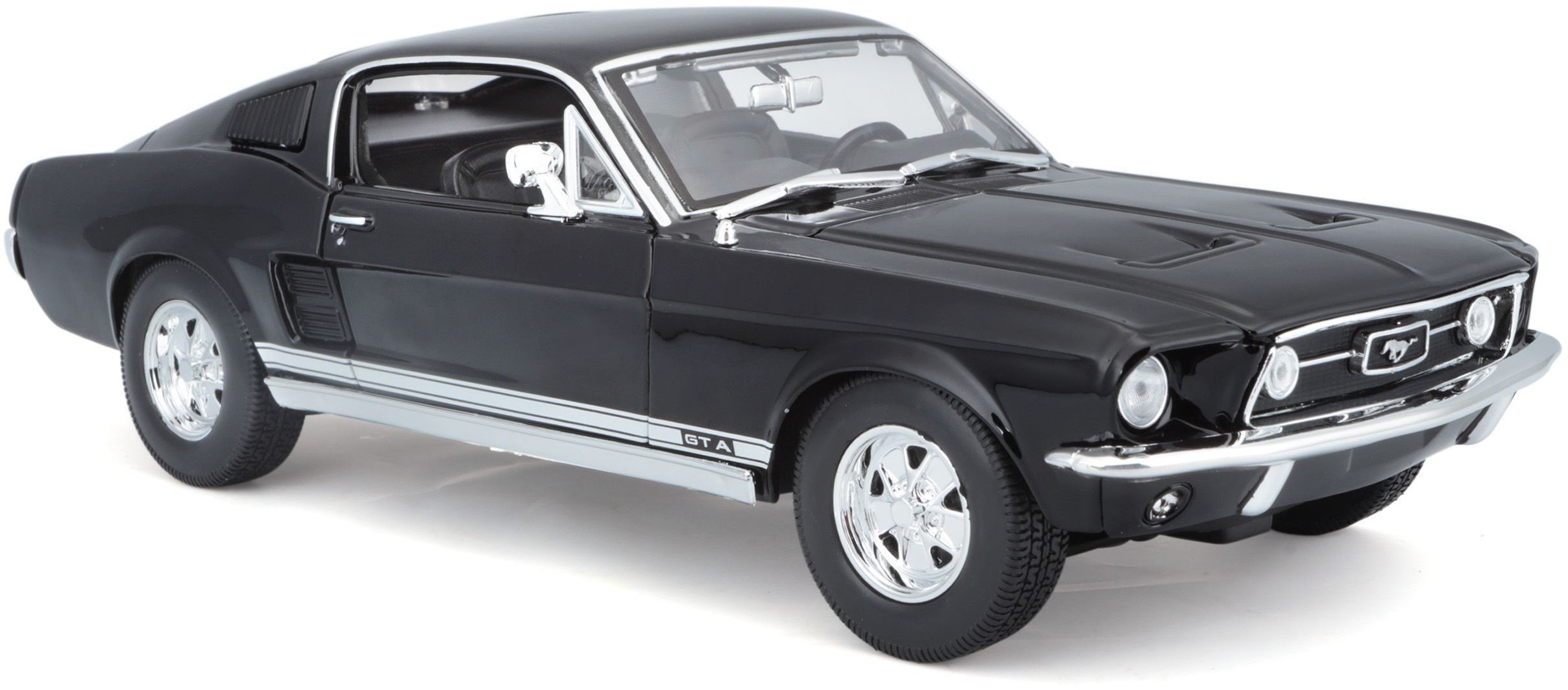 Машинка іграшкова 1967 Ford Mustang Fastback 1:18 (31166 black)фото2