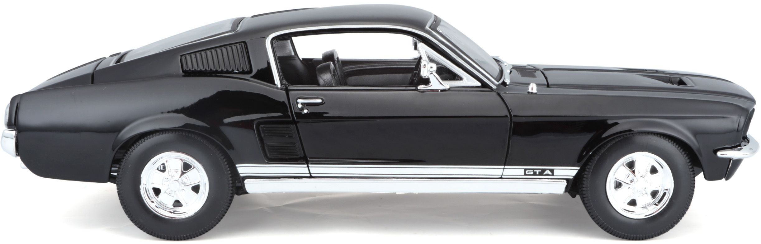 Машинка іграшкова 1967 Ford Mustang Fastback 1:18 (31166 black)фото4