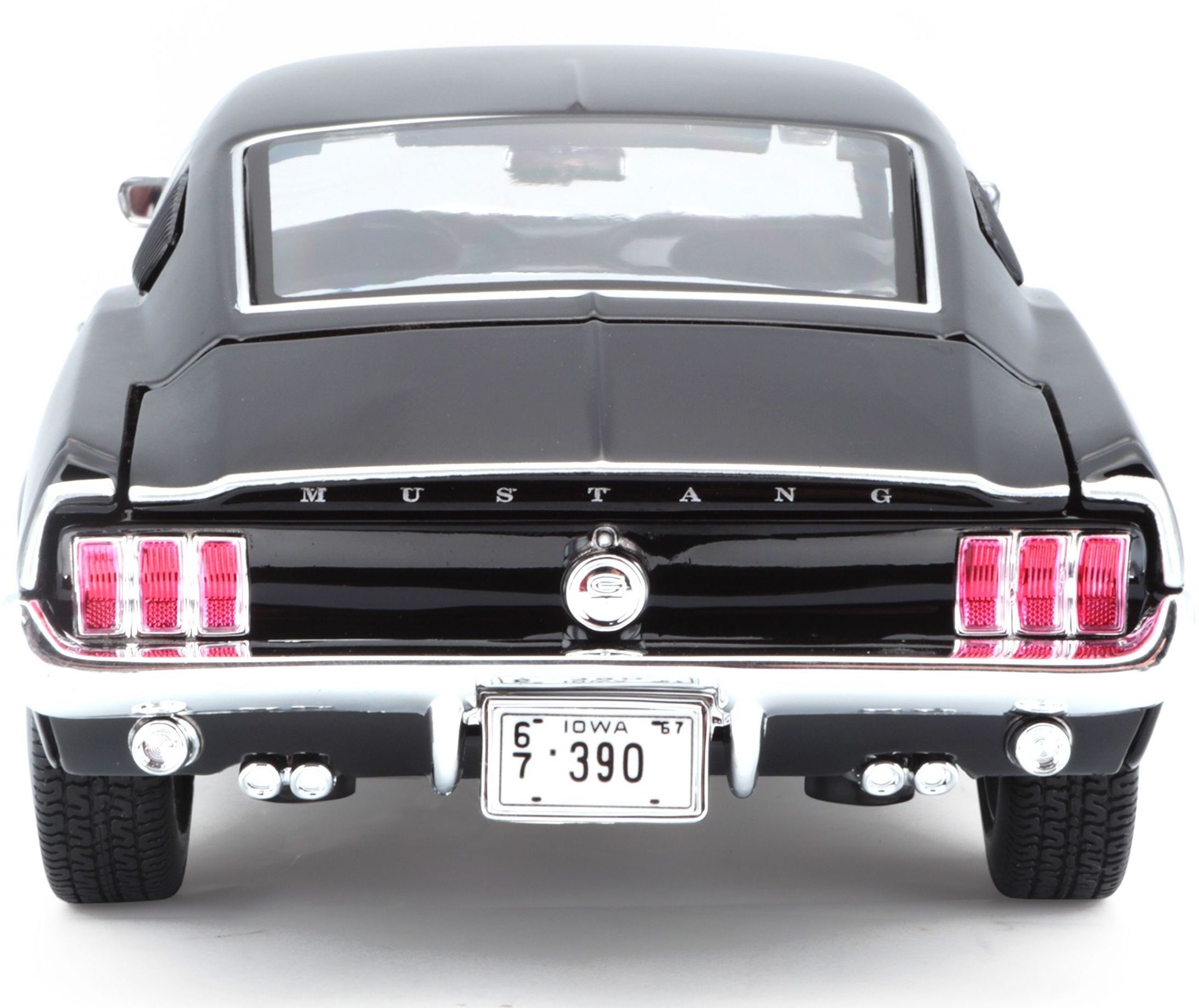 Машинка іграшкова 1967 Ford Mustang Fastback 1:18 (31166 black)фото6