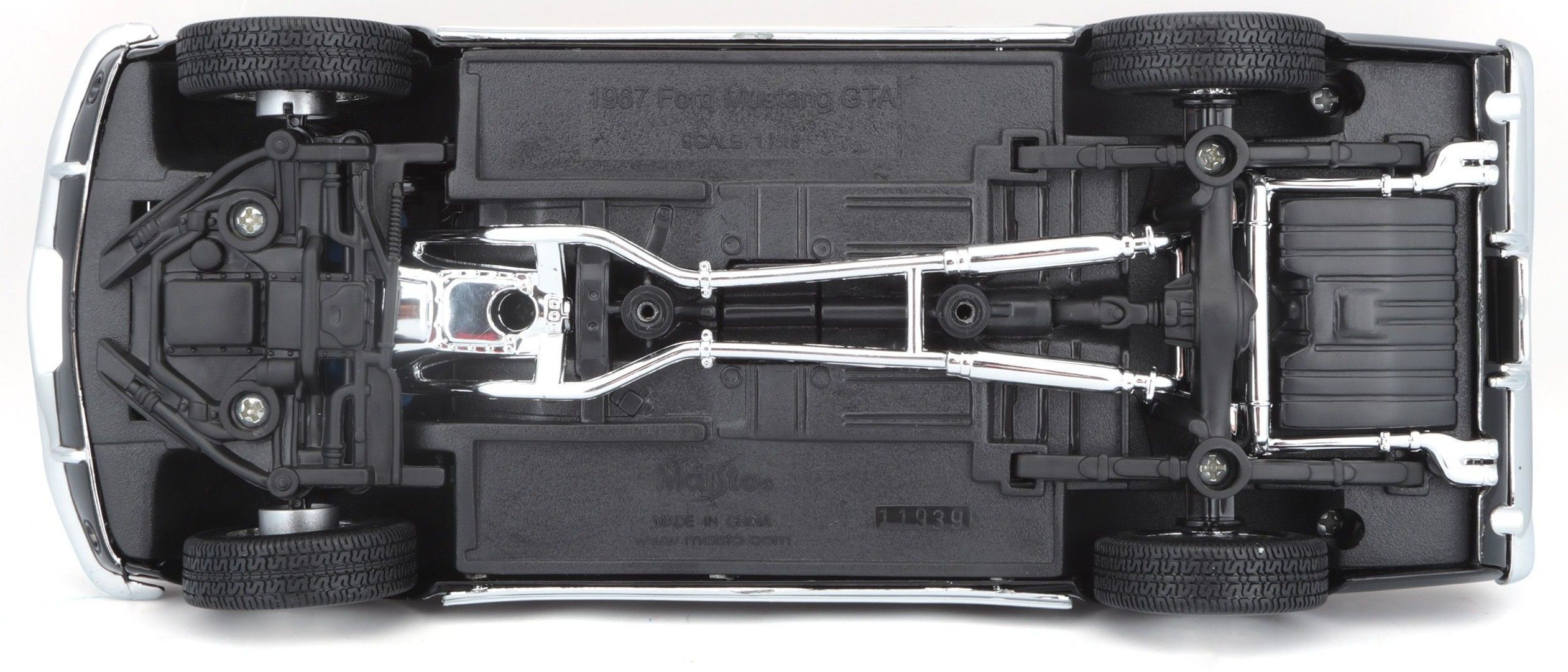 Машинка іграшкова 1967 Ford Mustang Fastback 1:18 (31166 black)фото8